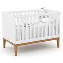 Ver imagem 2 de Berço Americano Unique Branco Soft Eco Wood - Matic e Guarda Roupa Infantil Americano 4 Porta Branco