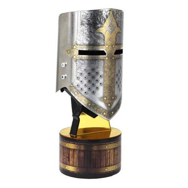 Capacete Elmo Medieval Templário Maçonaria Maçom - 1