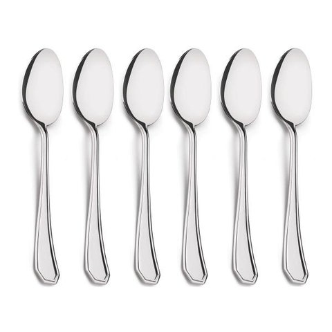 Conjunto 6 Colheres Mesa Liverpool James.F Talheres em Aço Inox