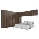Ver imagem 1 de Guarda Roupa Modulado Dallas 7 Módulos 12 Portas 3 Gavetas