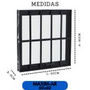 Ver imagem 2 de Janela de Alumínio Preto Vitro Maximar com Grade - Linha Magnum Atlântica 060x060