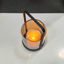 Ver imagem 5 de Castiçal Decorativo Porta Vela Home&co Metal 19x12x12cm Âmbar