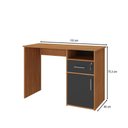 Ver imagem 4 de Mesa Escrivaninha Hall 1 Porta 1 Gaveta Freijó/preto - Artany