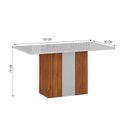 Ver imagem 2 de Mesa Doha 1,20 Decor/off Tampo Off C/vidro 4 Cadeiras Doha