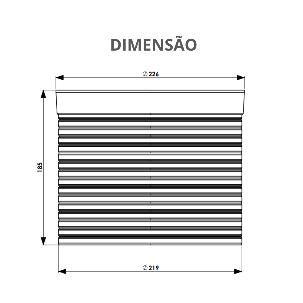 Prolongador para Caixa Passagem e Pluvial Nova 22,6 X 18,5 Cm Cor Cinza Durín - 3