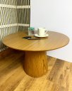 Ver imagem 2 de Mesa Cone de Centro para Sala de Estar Tampo 70 cm MDF Freijó e Base em Madeira Natural Freijó - Mar