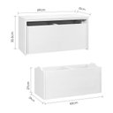 Ver imagem 4 de Mesa Organizadora Com Baú Para Brinquedos Gregory 100% Mdf WoodCore