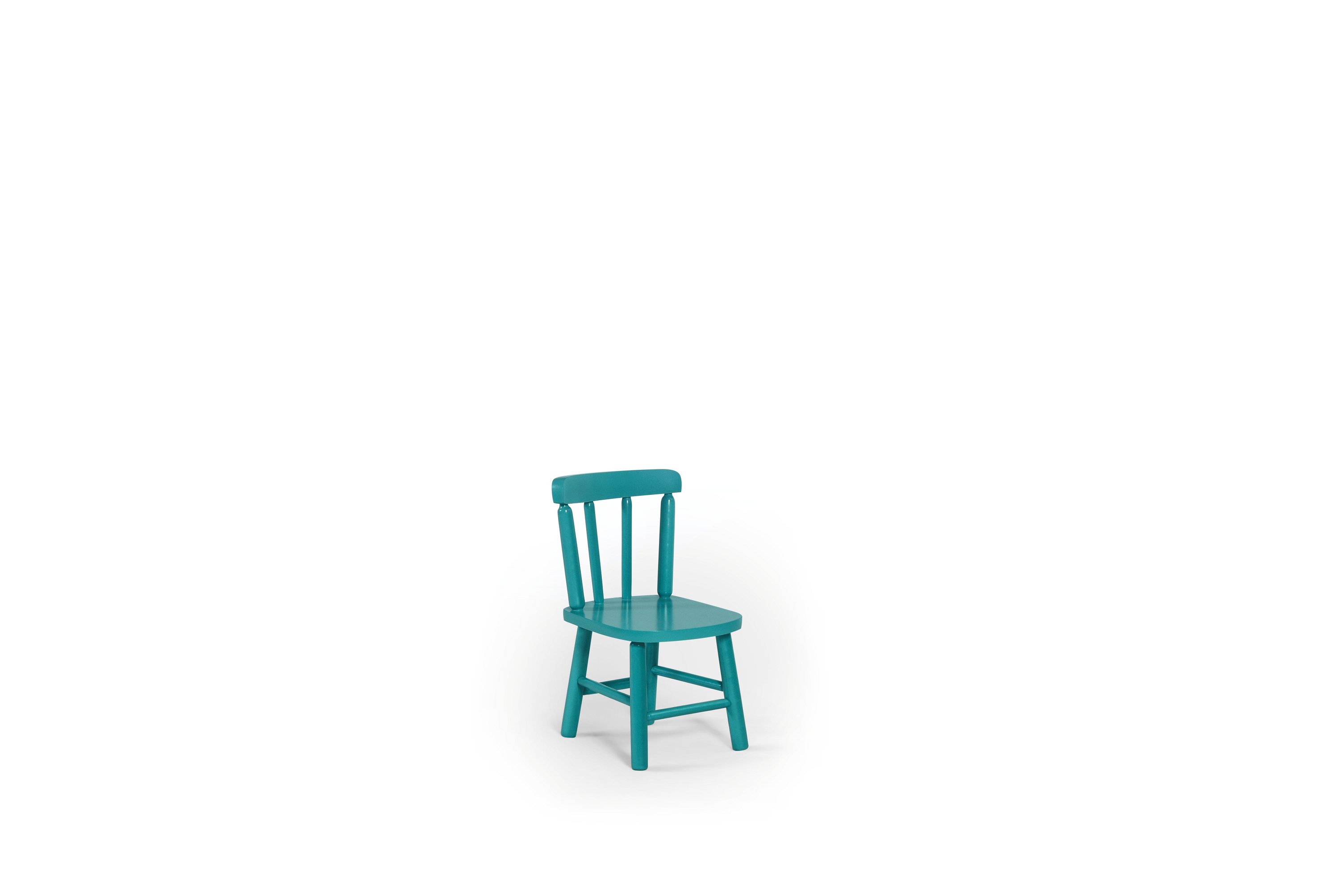 Conjunto Infantil 60x60 com 2 Cadeiras - Turquesa - JM Móveis - 3