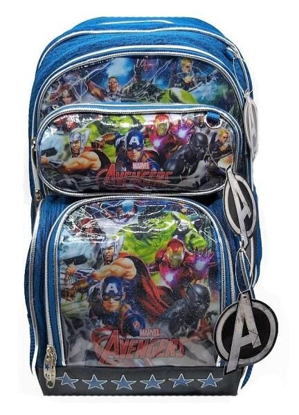 Kit Mochila Costas Vingadores com Lancheira e Estojo Duplo - 7