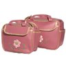 Bolsa Bebê super luxo duas peças Cor Rosa batom - 3