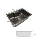 Ver imagem 4 de Cuba Pia Gourmet Luxo Prizi Lung Preta Aço Inox 201 42x60cm