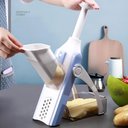 Ver imagem 3 de Processador Manual Mandolim Fatiador Picador 8 em 1 Cortador de Frutas Legumes Verduras Salada