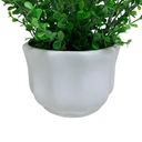 Ver imagem 3 de Vaso cerâmico branco centro de mesa com planta artificial
