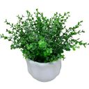 Ver imagem 2 de Vaso cerâmico branco centro de mesa com planta artificial