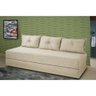 Sofá Cama 3 em 1 Tecido Suede Bege - 2