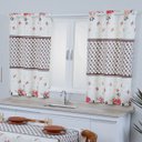 Ver imagem 1 de Cortina de Cozinha Estampada Vaquinhas FASTLAR 125X200CM