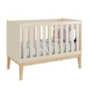 Ver imagem 3 de Kit Quarto Infantil Theo Square Areia – Cômoda 3 Gavetas + Guarda-Roupa 2 Portas com Pés em