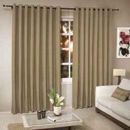 Cortina Para Sala/Quarto Oxford 400x250 com ilhóses - Bege - 1