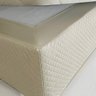 Saia Box Olimpo Microfibra em matelassê costurado - Queen - Bege - 3