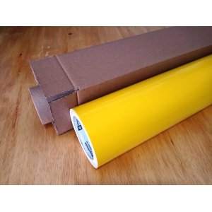 Adesivo Vinil Vidro Móveis Geladeira amarelo 1m x 61cm