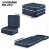 Puff Dobrável Solteiro 3 em 1 Multiuso 100 Espuma D33 Bf Colchões - 6