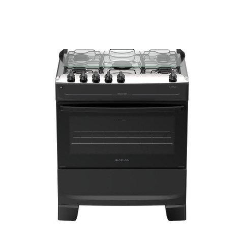 Fogão 5 Bocas Atlas Mônaco Top Automático Mesa Inox Bivolt