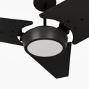 Ver imagem 2 de Ventilador de Teto Natuvent Callis Led 3 Pás Madeira Preto 3000k Branco Quente, Luz Amarela 127v