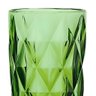 Jogo com 6 Copos Diamond de Vidro Verde Esmeralda de Agua ou Suco 350ml - 4