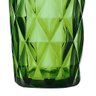 Jogo com 6 Copos Diamond de Vidro Verde Esmeralda de Agua ou Suco 350ml - 2