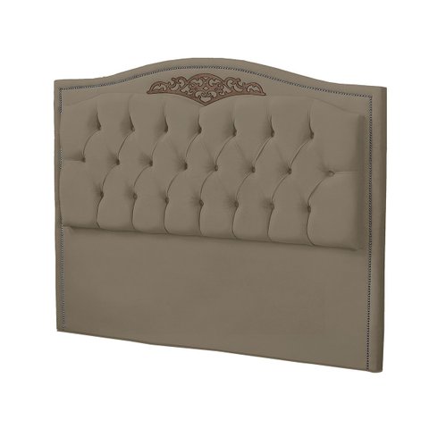 Cabeceira King Size Estofada para Cama Box Maitê Veludo Ateliê do Conforto Cabeceira King Estofada C