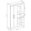 Ver imagem 6 de Guarda-roupa 2 Portas Denali Rosa - Moveisaqui