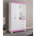 Ver imagem 2 de Guarda-roupa 2 Portas Denali Rosa - Moveisaqui