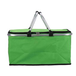 Cesta Térmica Dobrável Retrátil Piquenique Camping Passeio 20 litros Verde Mundo Thata - 1 Cesta Térmica Dobrável Retrátil Piquenique Camping Passeio 20 litros Verde Mundo Thata - 1