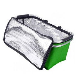 Cesta Térmica Dobrável Retrátil Piquenique Camping Passeio 20 litros Verde Mundo Thata - 4 Cesta Térmica Dobrável Retrátil Piquenique Camping Passeio 20 litros Verde Mundo Thata - 4