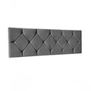Ver imagem 1 de Cabeceira Painel Cama Box Casal 195 cm Cinza Suede