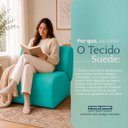 Ver imagem 7 de Kit 2 Poltronas Decorativas Zoe Orgânicas Modernas Minimalistas Sala Recepção Luxo Suede
