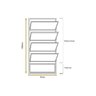 Vitro Basculante 100 X 40 Alumínio Branco Vidro Liso - 4