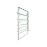 Vitro Basculante 100 X 40 Alumínio Branco Vidro Liso - 2