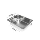 Ver imagem 2 de Cuba Gastronômica de Inox Gn 1/2 de 100 Mm com Alças Dj12100cth Frigopro
