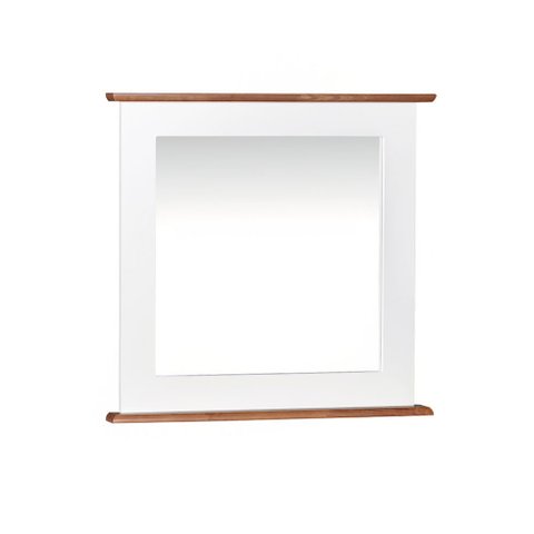 Espelheira para Banheiro Retangular Dália 3060-60 Linz Móveis - Branco/imbuia Glazer