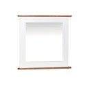 Ver imagem 1 de Espelheira para Banheiro Retangular Dália 3060-60 Linz Móveis - Branco/imbuia Glazer