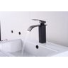 Torneira Lavatorio Black Misturador Monocomando Cascata Baixa Banheiro 103-04 Preto Luuk Young - 4