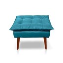 Ver imagem 7 de Kit C-2 Poltronas Opala + 01 Puff Opala Elegante Suede Azul Tiffany