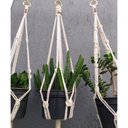 Ver imagem 3 de Suporte Plantas Macramê Trio Cor Cru