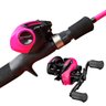 kit Pesca Feminino Rosa Pink Vara e Carretilha 11 Rolamentos Lado Esquedo - 6
