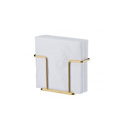 Porta Guardanapos em Aço Carbono Caffè Future Dourado - 1