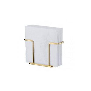 Porta Guardanapos em Aço Carbono Caffè Future Dourado