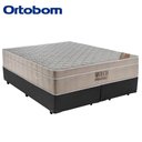Ver imagem 5 de Cama Box Queen Bipartido Sintético + Colchão Molas Ensacadas ISO SpringPocketOrtobom 65x158x198 Cinz