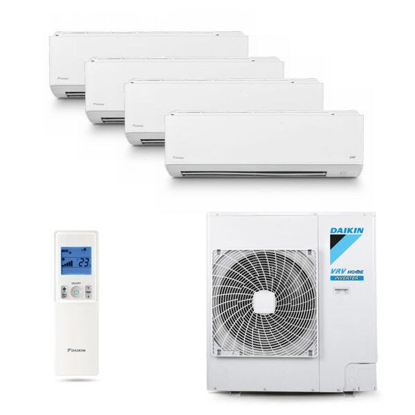 Ar-Condicionado Vrv Home Inverter Daikin 5 Hp (2X Evap Hi Wall 9.000 BTUs + 1X Evap Hi Wall 12.000 - 1