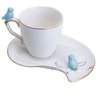 Conjunto de Xicaras Cafe Porcelana Flower Plate Colorido 100ML 35472 - 2